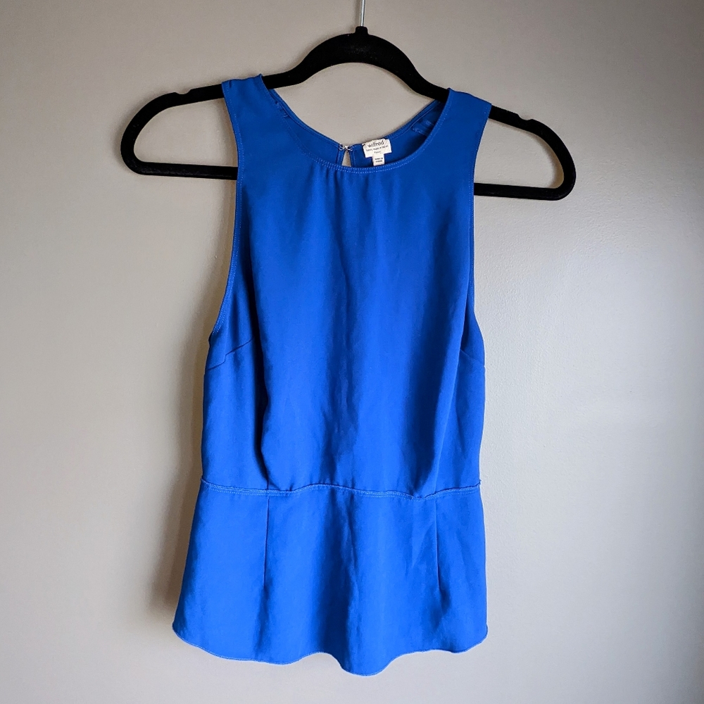 Wilfred Filles open-back peplum blouse